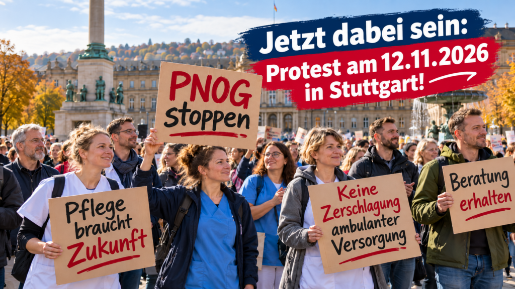 Geplanter Protest Pflegeneuordnungsgesetz in Stuttgart