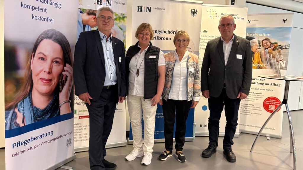 Regionale Pflegekonferenz Heilbronn 2026 mit Vertretern aus Pflege, Seniorenarbeit und Stadt Heilbronn